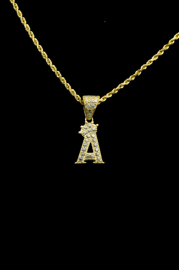 Inicial A with Crown